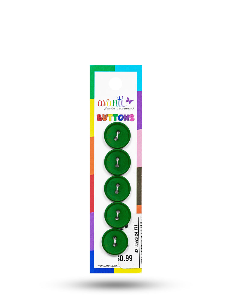Sewing Buttons – 23L (13.0mm / 0.51 inches) with 2 Holes – Perfect for Coats, Jackets & Accessories, 12-Pack