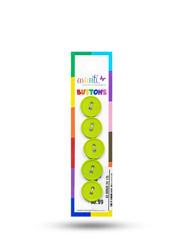 Sewing Buttons – 23L (13.0mm / 0.51 inches) with 2 Holes – Perfect for Coats, Jackets & Accessories, 12-Pack