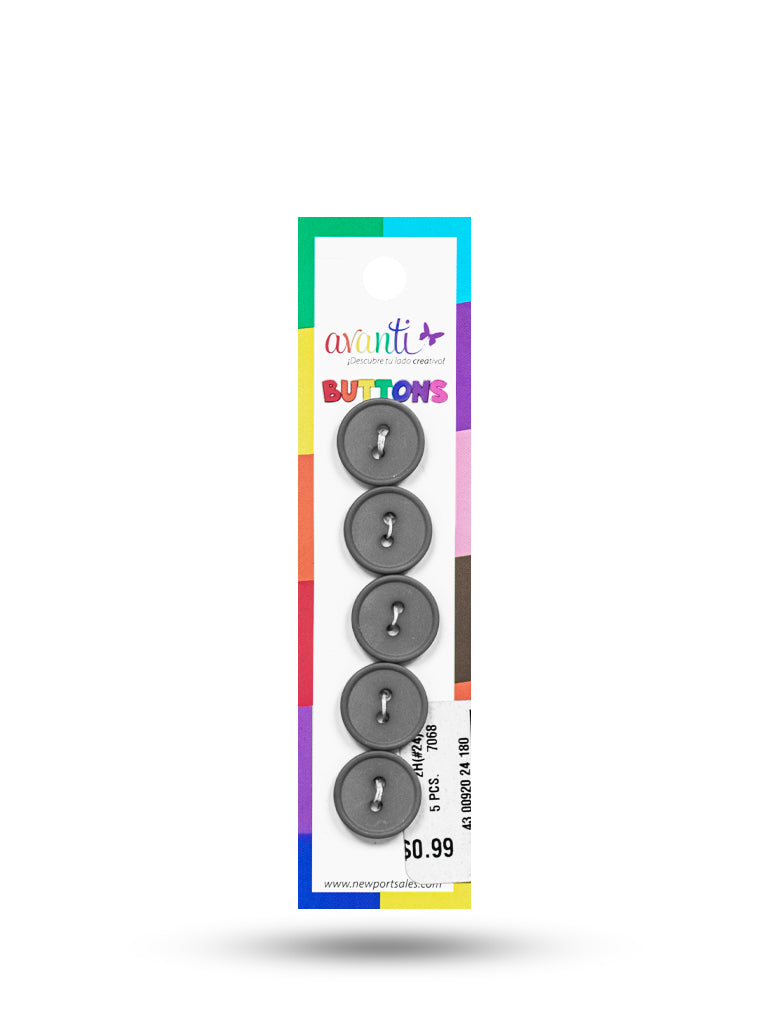 Sewing Buttons – 23L (13.0mm / 0.51 inches) with 2 Holes – Perfect for Coats, Jackets & Accessories, 12-Pack