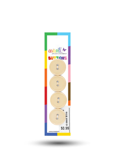 Sewing Buttons – 29L (18mm / 0.71 inches) with 2 Holes – Perfect for Dresses, Jackets & Fashion Handbags, 12-Pack