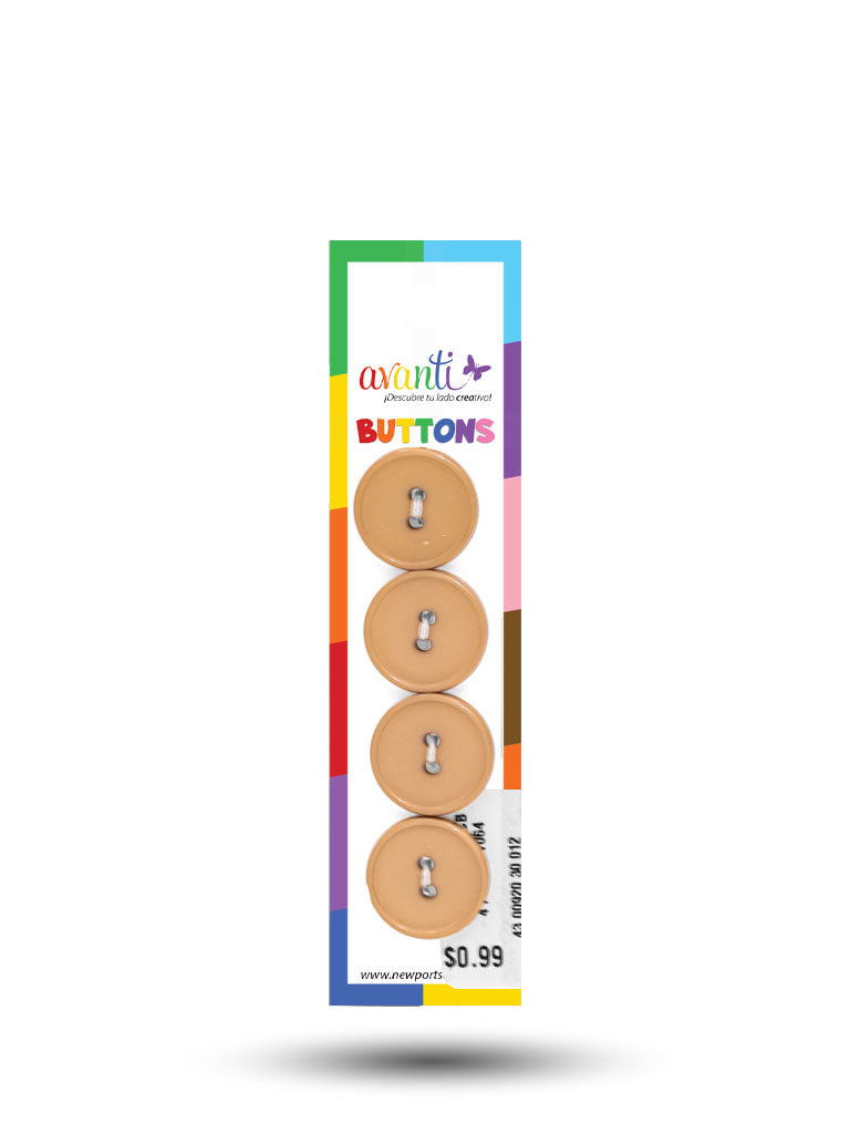 Sewing Buttons – 29L (18mm / 0.71 inches) with 2 Holes – Perfect for Dresses, Jackets & Fashion Handbags, 12-Pack
