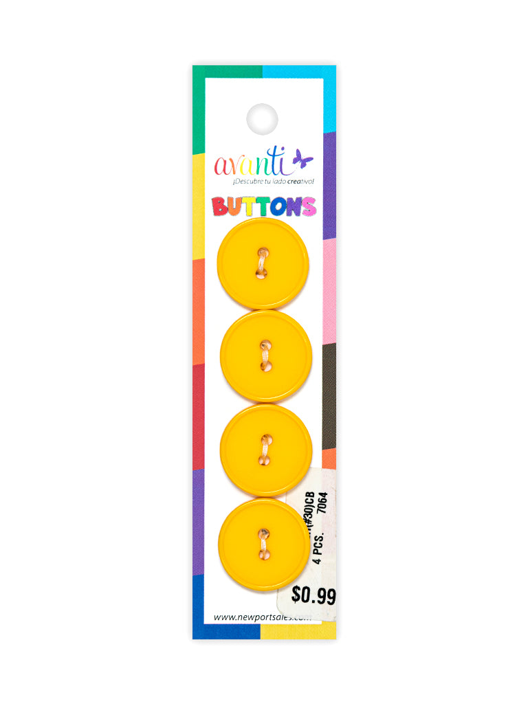 Sewing Buttons – 29L (18mm / 0.71 inches) with 2 Holes – Perfect for Dresses, Jackets & Fashion Handbags