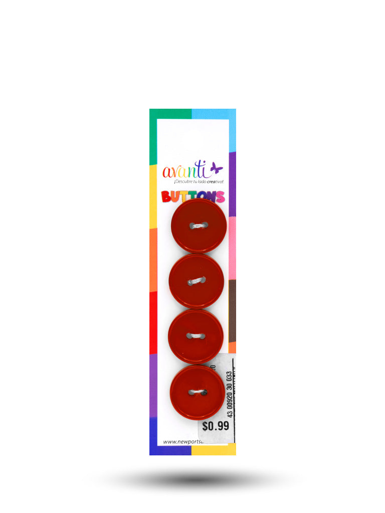 Sewing Buttons – 29L (18mm / 0.71 inches) with 2 Holes – Perfect for Dresses, Jackets & Fashion Handbags, 12-Pack