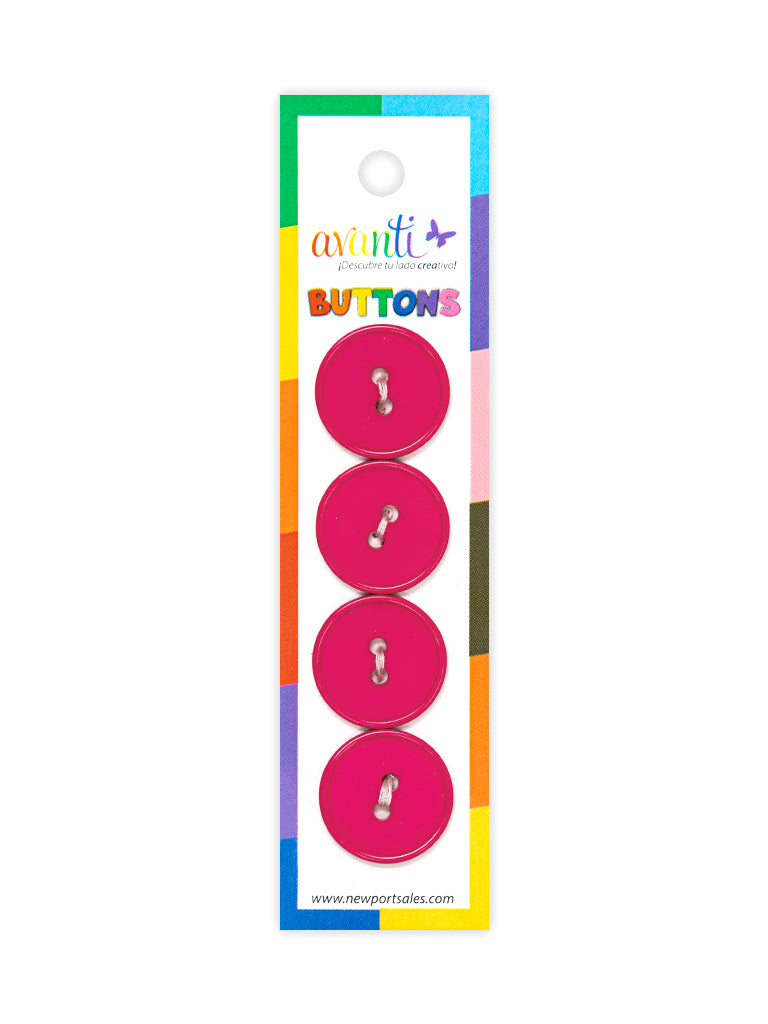 Sewing Buttons – 29L (18mm / 0.71 inches) with 2 Holes – Perfect for Dresses, Jackets & Fashion Handbags