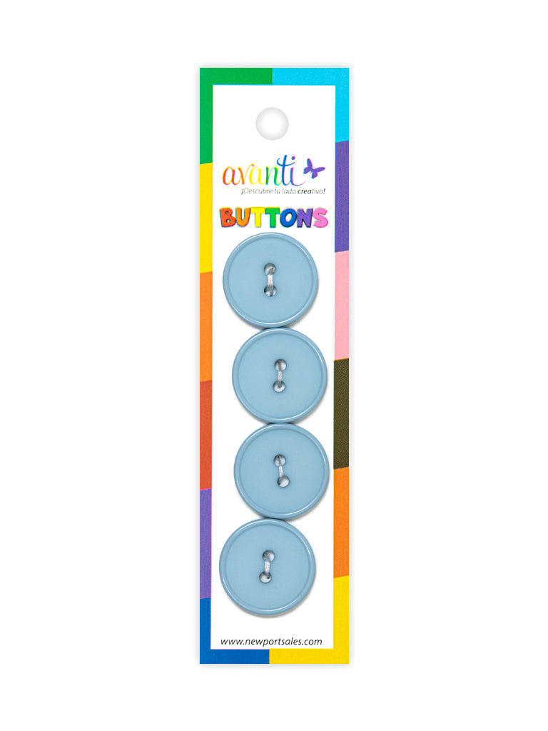 Sewing Buttons – 29L (18mm / 0.71 inches) with 2 Holes – Perfect for Dresses, Jackets & Fashion Handbags