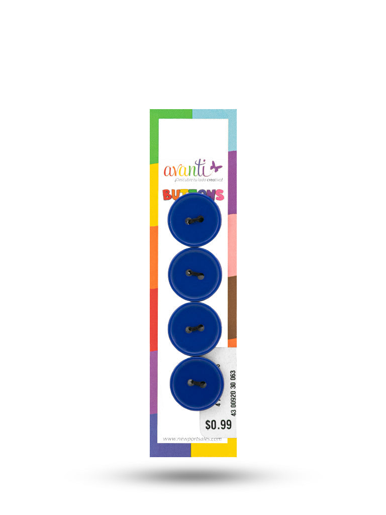 Sewing Buttons – 29L (18mm / 0.71 inches) with 2 Holes – Perfect for Dresses, Jackets & Fashion Handbags, 12-Pack