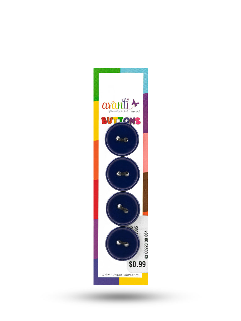 Sewing Buttons – 29L (18mm / 0.71 inches) with 2 Holes – Perfect for Dresses, Jackets & Fashion Handbags, 12-Pack