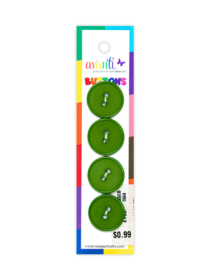 Sewing Buttons – 29L (18mm / 0.71 inches) with 2 Holes – Perfect for Dresses, Jackets & Fashion Handbags