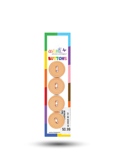 Sewing Buttons – 29L (18mm / 0.71 inches) with 2 Holes – Perfect for Dresses, Jackets & Fashion Handbags