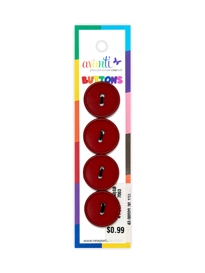 Sewing Buttons – 29L (18mm / 0.71 inches) with 2 Holes – Perfect for Dresses, Jackets & Fashion Handbags, 12-Pack