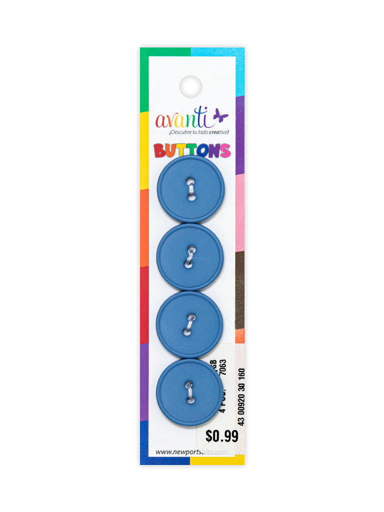 Sewing Buttons – 29L (18mm / 0.71 inches) with 2 Holes – Perfect for Dresses, Jackets & Fashion Handbags