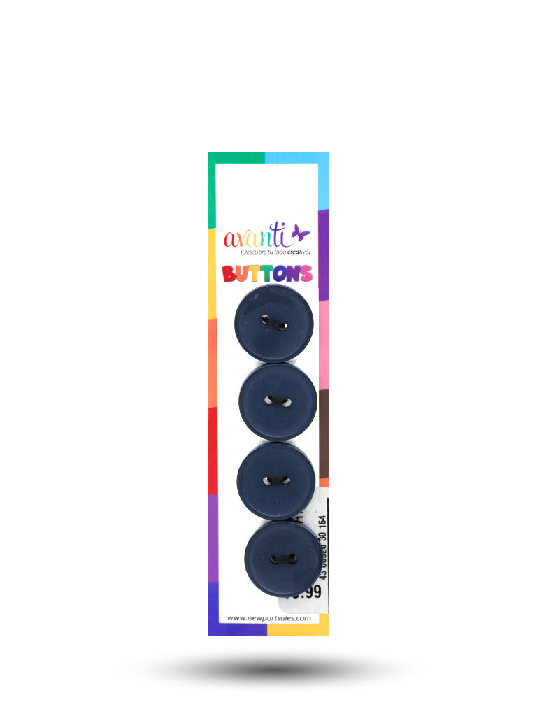 Sewing Buttons – 29L (18mm / 0.71 inches) with 2 Holes – Perfect for Dresses, Jackets & Fashion Handbags, 12-Pack