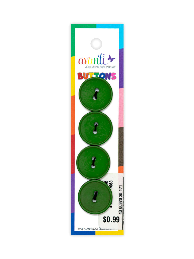 Sewing Buttons – 29L (18mm / 0.71 inches) with 2 Holes – Perfect for Dresses, Jackets & Fashion Handbags, 12-Pack