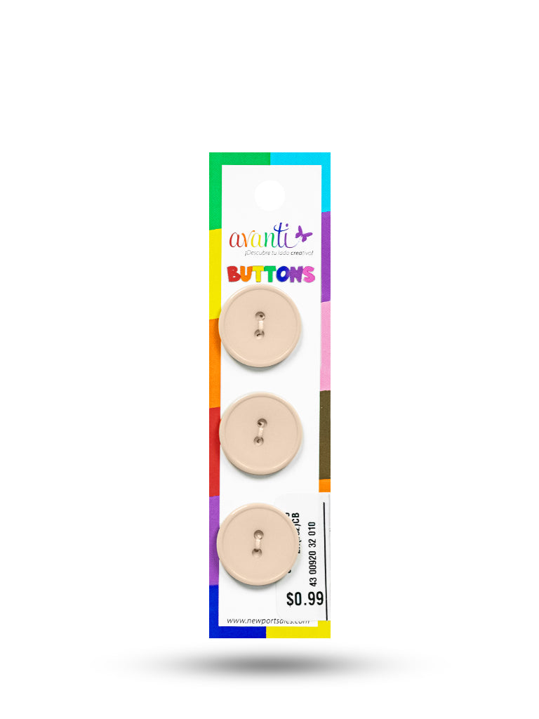 Sewing Buttons – 32L (20mm / 0.79 inches) with 2 Holes – Perfect for Coats, Jackets & Home Décor, 12-Pack
