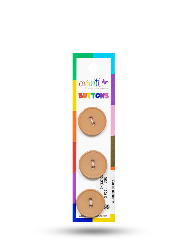 Sewing Buttons – 32L (20mm / 0.79 inches) with 2 Holes – Perfect for Coats, Jackets & Home Décor, 12-Pack