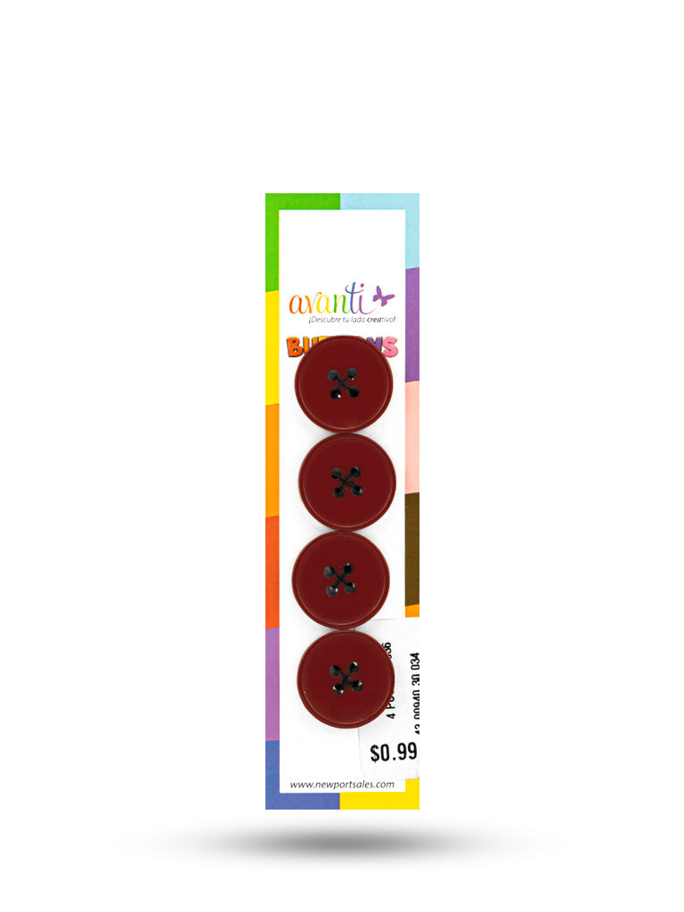 Sewing Buttons – 32L (20mm / 0.79 inches) with 2 Holes – Perfect for Coats, Jackets & Home Décor, 12-Pack