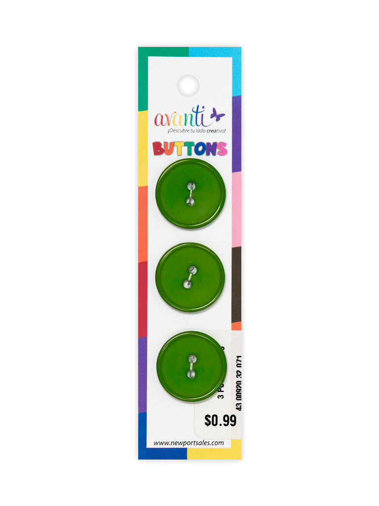 Sewing Buttons – 32L (20mm / 0.79 inches) with 2 Holes – Perfect for Coats, Jackets & Home Décor, 12-Pack