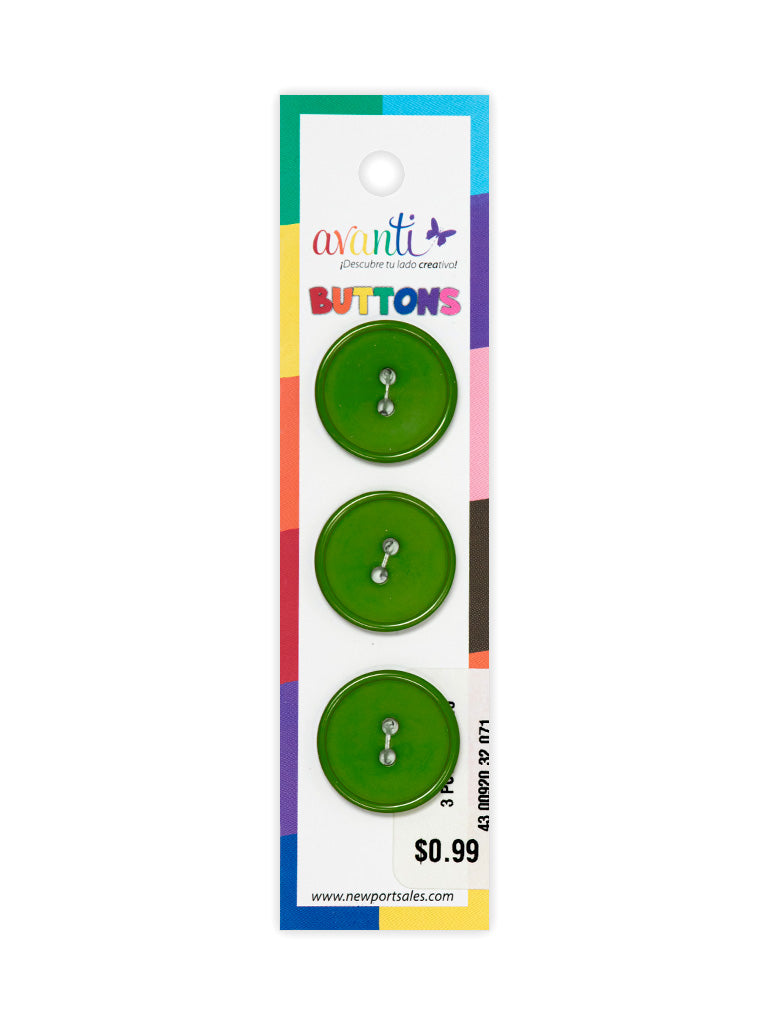 Sewing Buttons – 32L (20mm / 0.79 inches) with 2 Holes – Perfect for Coats, Jackets & Home Décor, 12-Pack