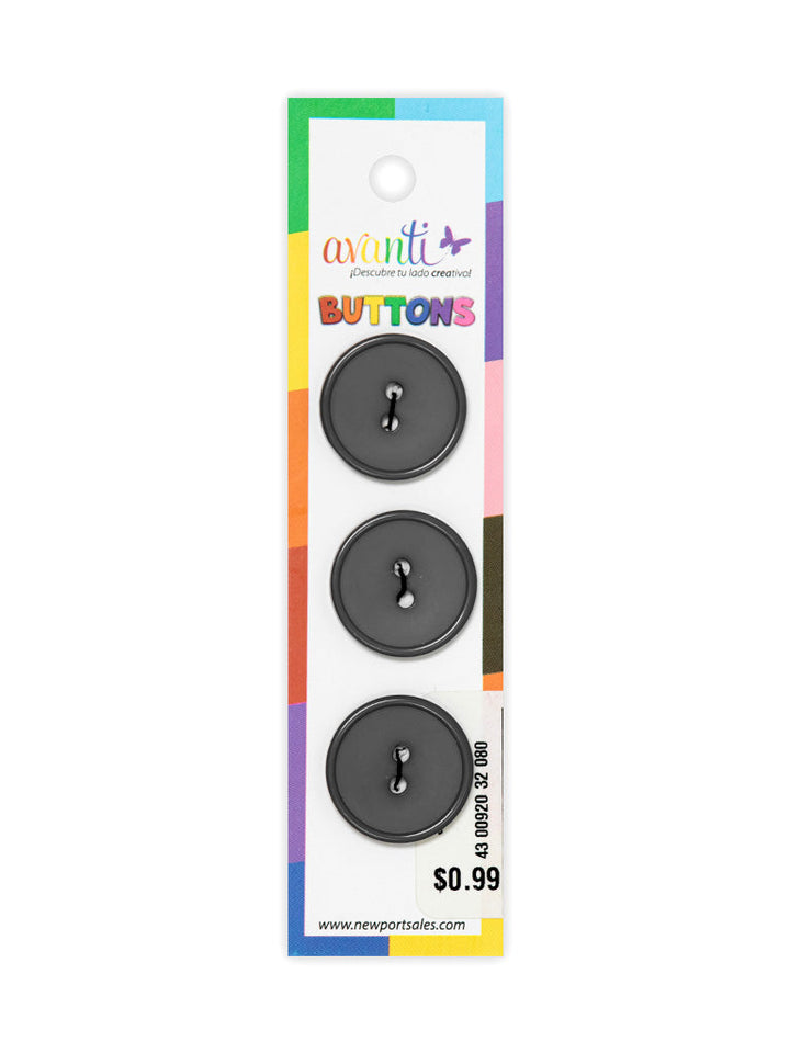 Sewing Buttons – 32L (20mm / 0.79 inches) with 2 Holes – Perfect for Coats, Jackets & Home Décor, 12-Pack