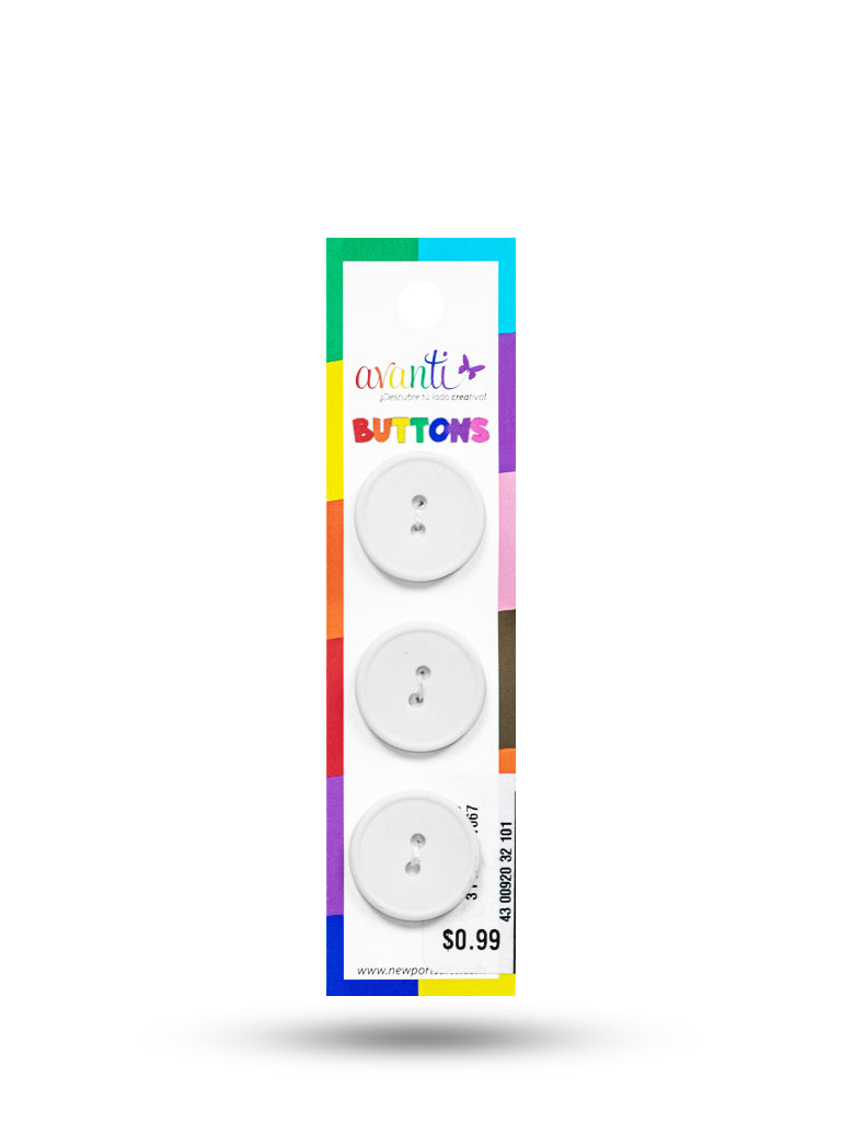 Sewing Buttons – 32L (20mm / 0.79 inches) with 2 Holes – Perfect for Coats, Jackets & Home Décor, 12-Pack