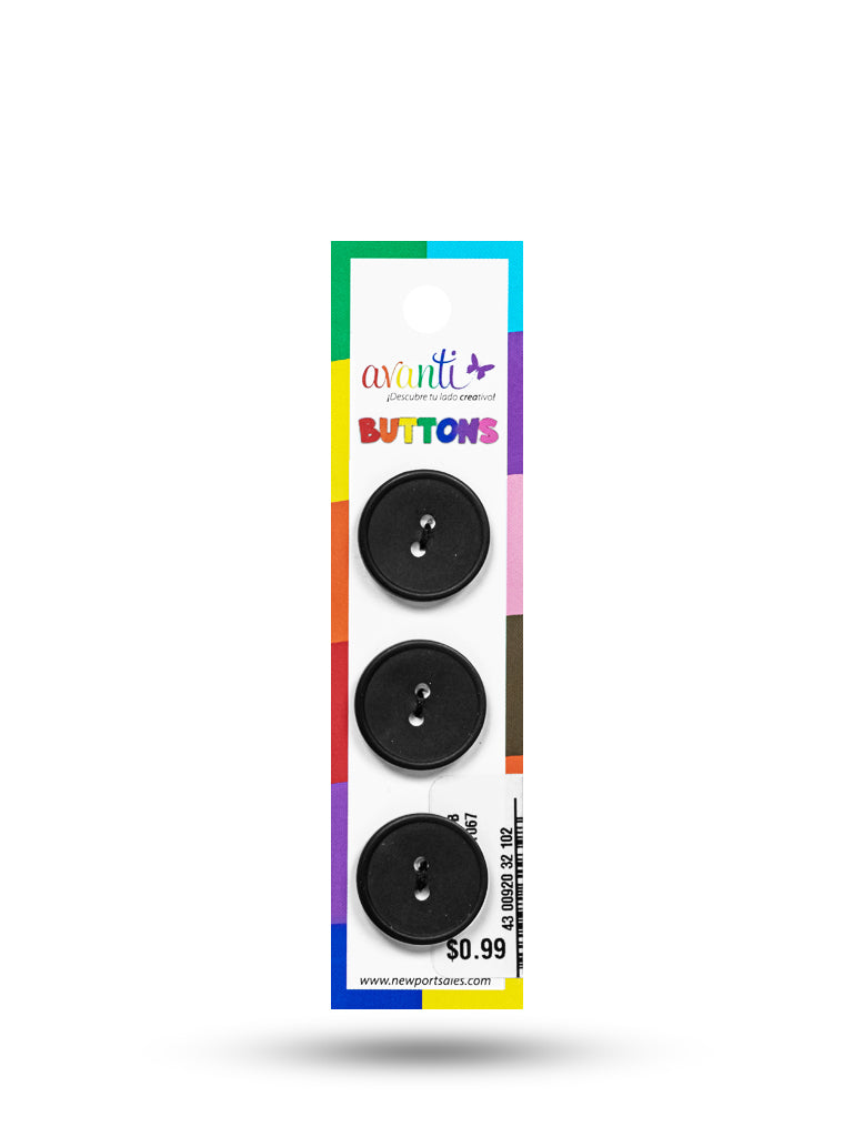 Sewing Buttons – 32L (20mm / 0.79 inches) with 2 Holes – Perfect for Coats, Jackets & Home Décor, 12-Pack