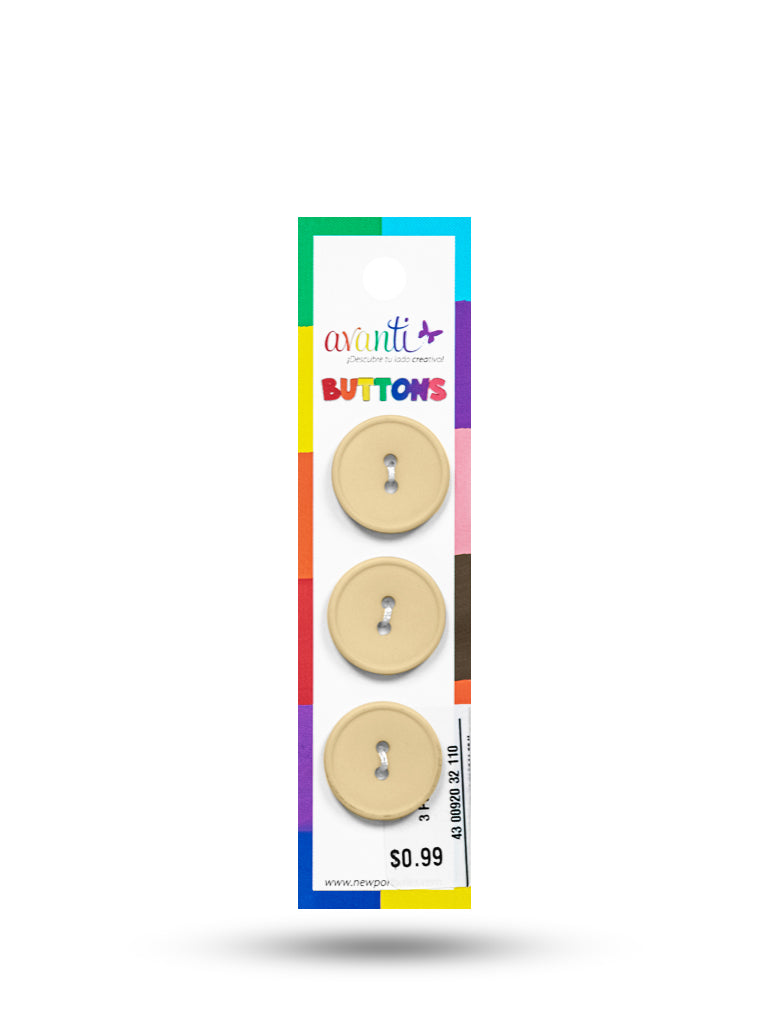 Sewing Buttons – 32L (20mm / 0.79 inches) with 2 Holes – Perfect for Coats, Jackets & Home Décor