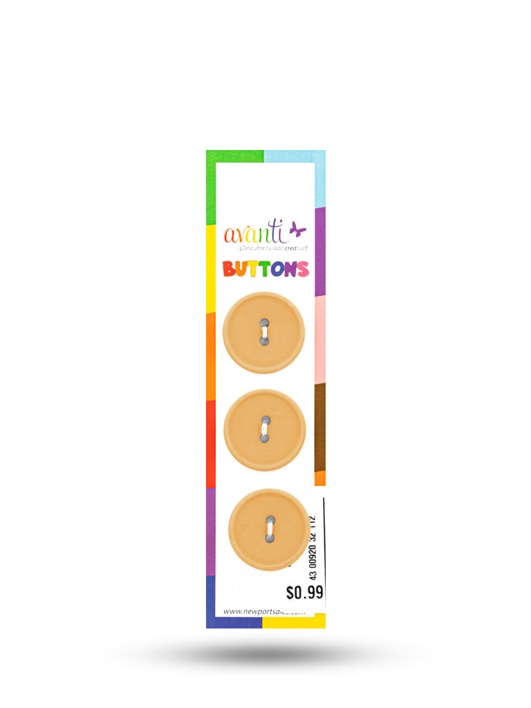 Sewing Buttons – 32L (20mm / 0.79 inches) with 2 Holes – Perfect for Coats, Jackets & Home Décor, 12-Pack