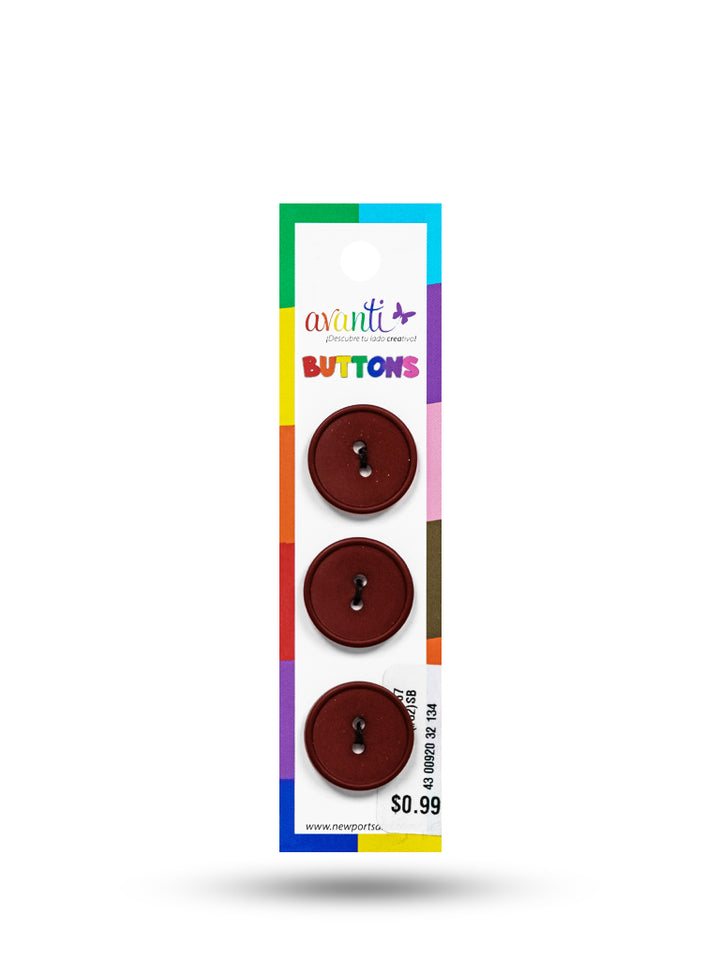 Sewing Buttons – 32L (20mm / 0.79 inches) with 2 Holes – Perfect for Coats, Jackets & Home Décor, 12-Pack