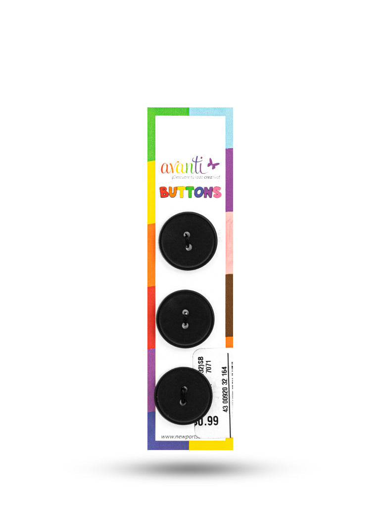 Sewing Buttons – 32L (20mm / 0.79 inches) with 2 Holes – Perfect for Coats, Jackets & Home Décor, 12-Pack