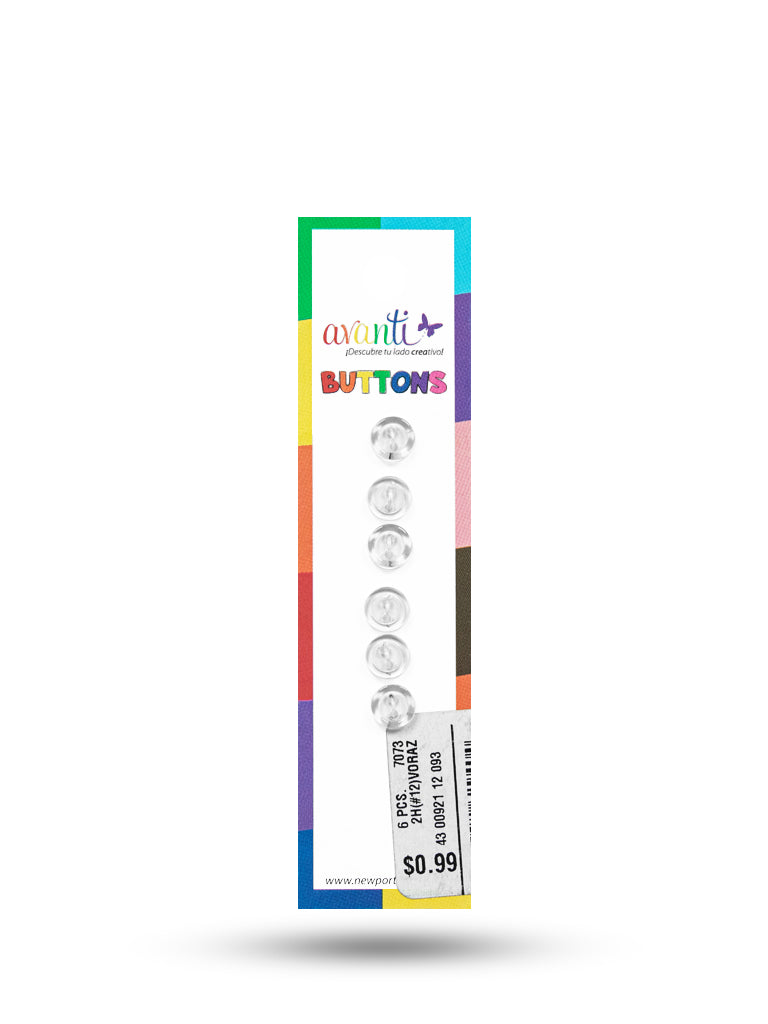 Sewing Buttons – 12L (7.5mm / 0.3 inches) with 2 Holes – Perfect for Collars, Cuffs & DIY Crafts, 12-Pack