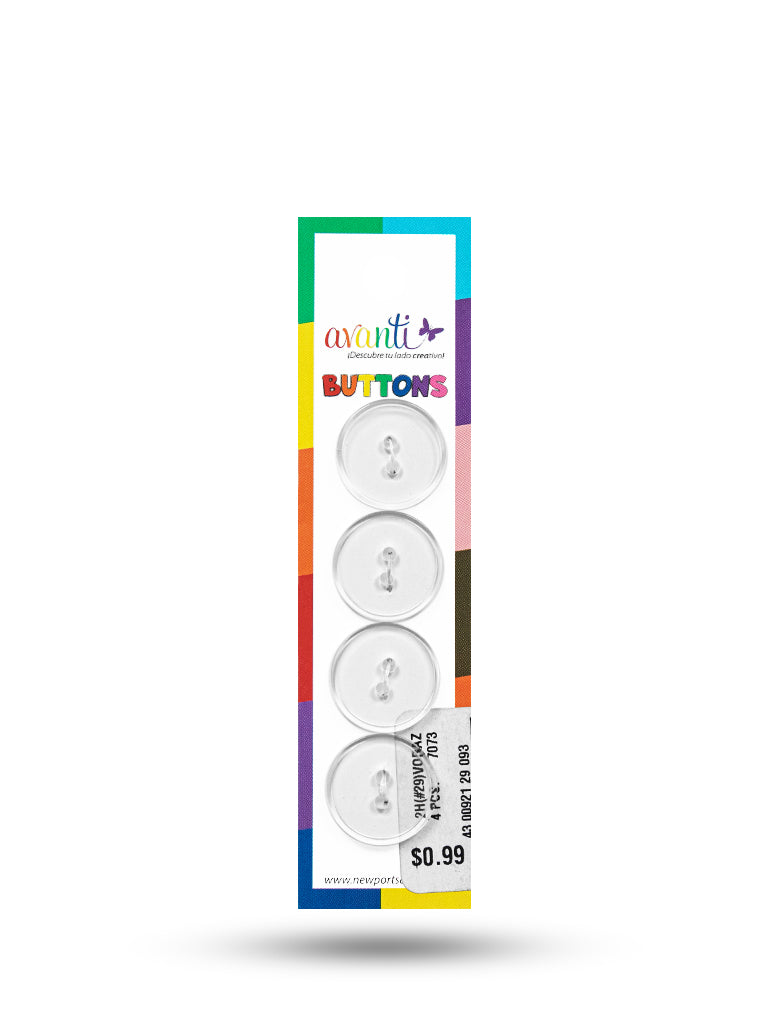 Sewing Buttons – 29L (18.4mm / 0.725 inches) with 2 Holes – Perfect for Coats, Blazers & Outerwear