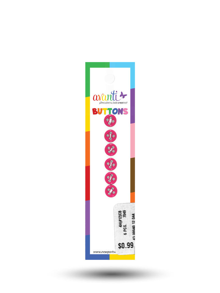 Sewing Buttons – 12L (7.5mm / 0.3 inches) with 4 Holes – Perfect for Collars, Cuffs & DIY Crafts