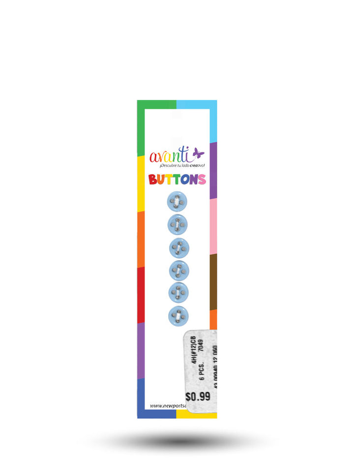 Sewing Buttons – 12L (7.5mm / 0.3 inches) with 4 Holes – Perfect for Collars, Cuffs & DIY Crafts