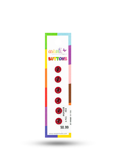 Sewing Buttons – 12L (7.5mm / 0.3 inches) with 4 Holes – Perfect for Collars, Cuffs & DIY Crafts, 12-Pack