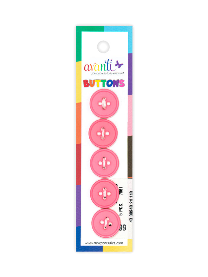 Sewing Buttons – 24L (15mm / 0.6 inches) with 4 Holes – Perfect for Shirts, Sweaters & Light Jackets, 12-Pack