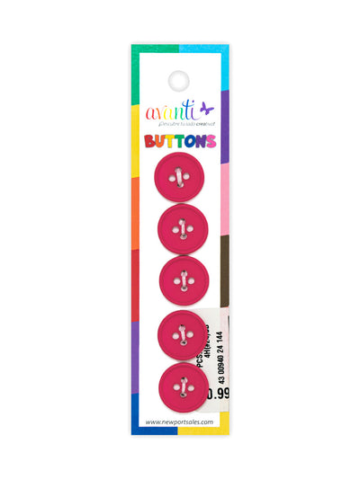 Sewing Buttons – 24L (15mm / 0.6 inches) with 4 Holes – Perfect for Shirts, Sweaters & Light Jackets