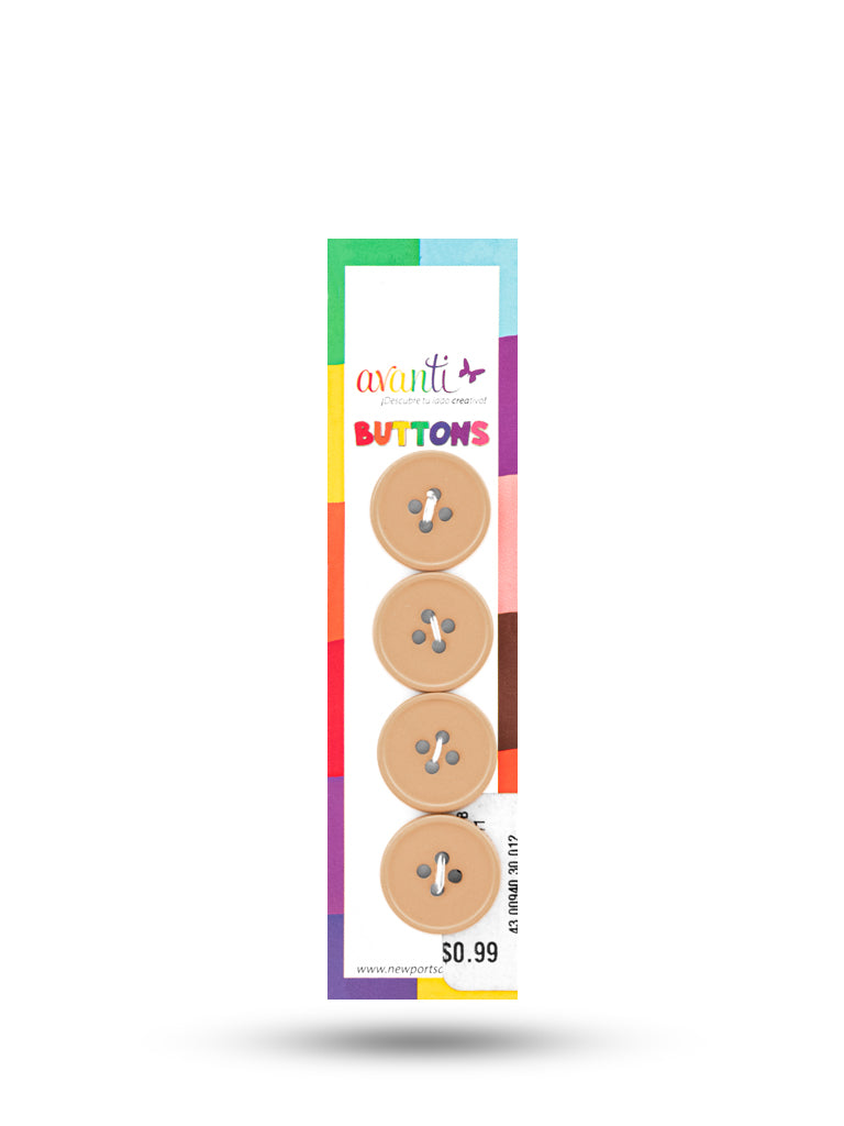 Sewing Buttons – 30L (19mm / 0.75 inches) with 4 Holes – Perfect for Jackets, Dresses & Home Décor