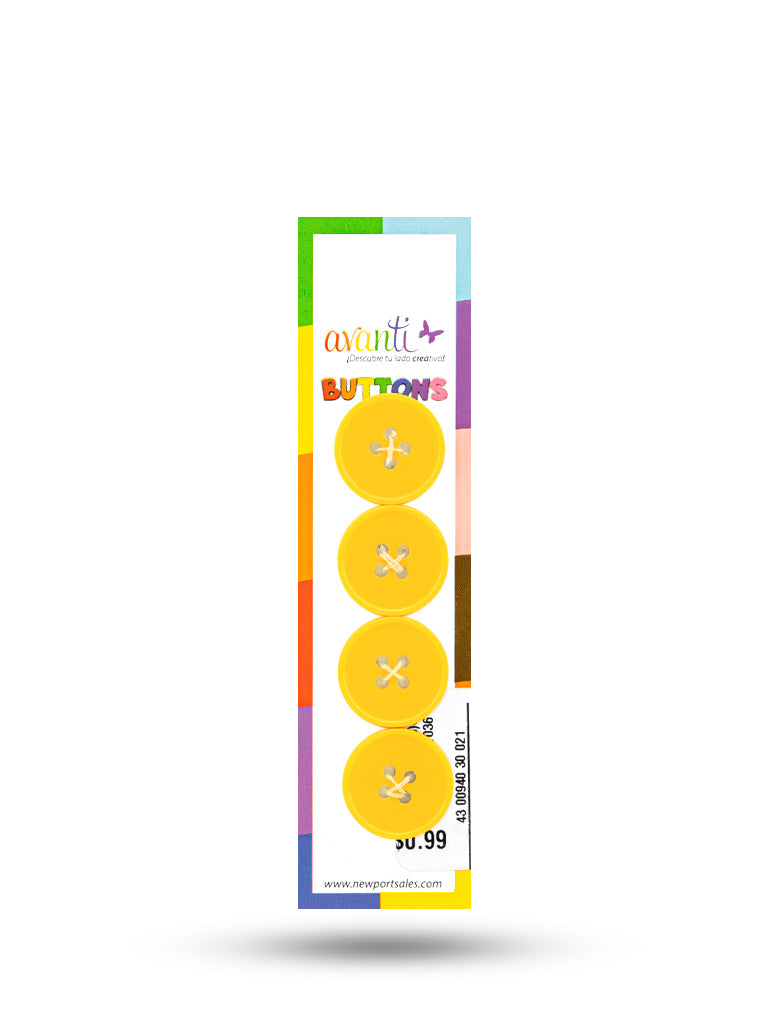 Sewing Buttons – 30L (19mm / 0.75 inches) with 4 Holes – Perfect for Jackets, Dresses & Home Décor