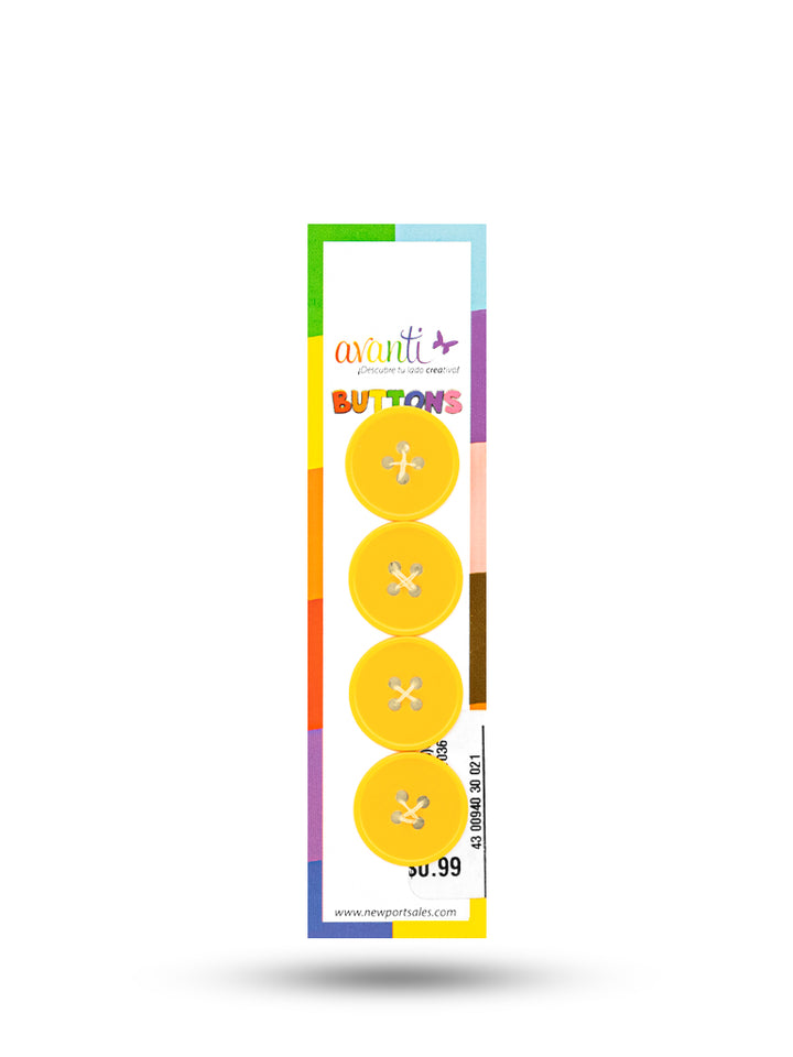 Sewing Buttons – 30L (19mm / 0.75 inches) with 4 Holes – Perfect for Jackets, Dresses & Home Décor