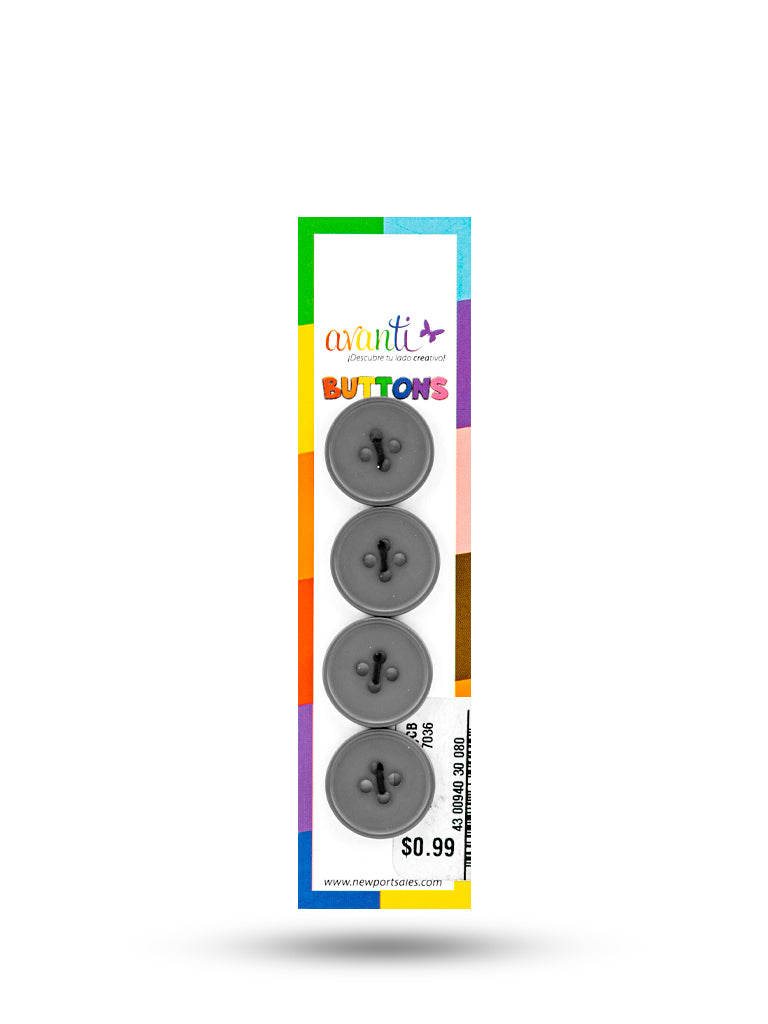 Sewing Buttons – 30L (19mm / 0.75 inches) with 4 Holes – Perfect for Jackets, Dresses & Home Décor