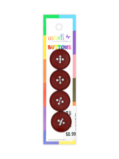 Sewing Buttons – 30L (19mm / 0.75 inches) with 4 Holes – Perfect for Jackets, Dresses & Home Décor
