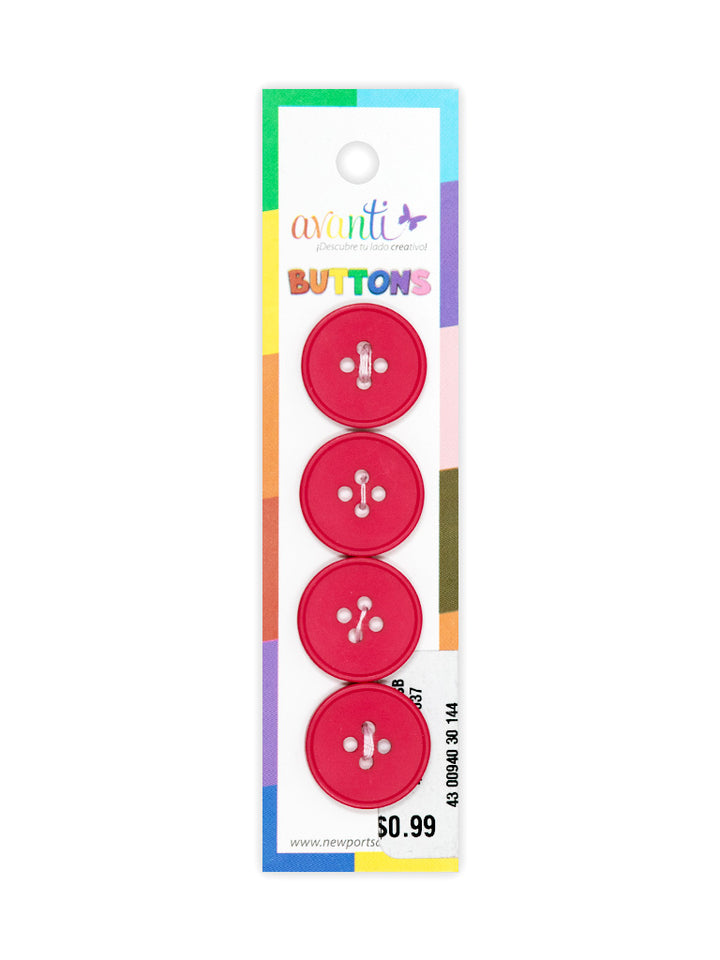 Sewing Buttons – 30L (19mm / 0.75 inches) with 4 Holes – Perfect for Jackets, Dresses & Home Décor