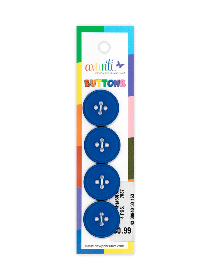 Sewing Buttons – 30L (19mm / 0.75 inches) with 4 Holes – Perfect for Jackets, Dresses & Home Décor