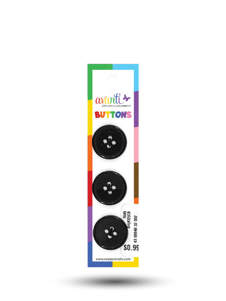 Sewing Buttons – 32L (20mm / 0.79 inches) with 4 Holes – Perfect for Coats, Blazers & Home Decor