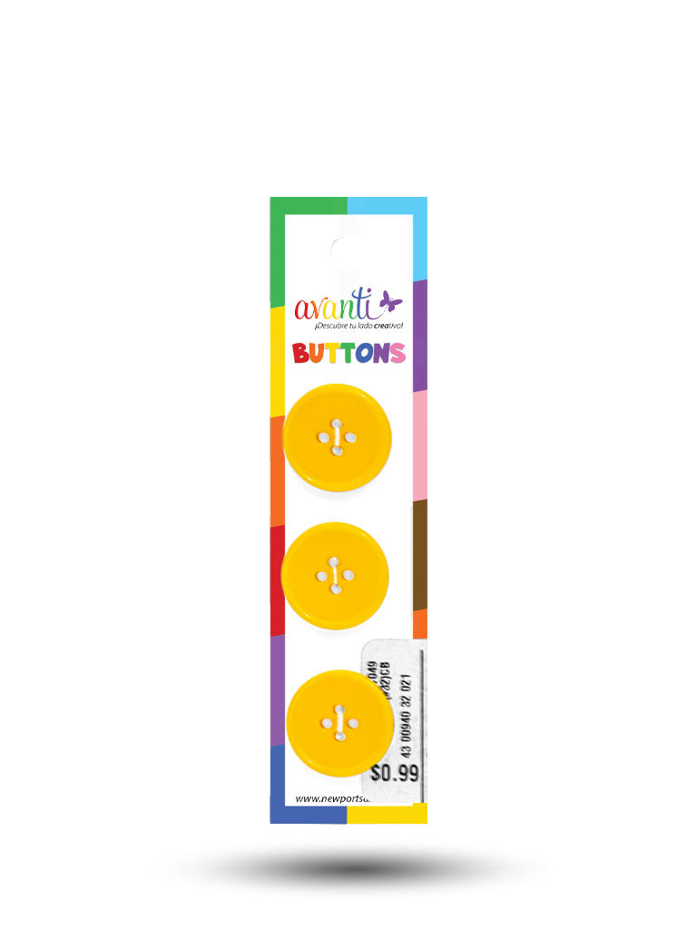 Sewing Buttons – 32L (20mm / 0.79 inches) with 4 Holes – Perfect for Coats, Blazers & Home Decor, 12-Pack