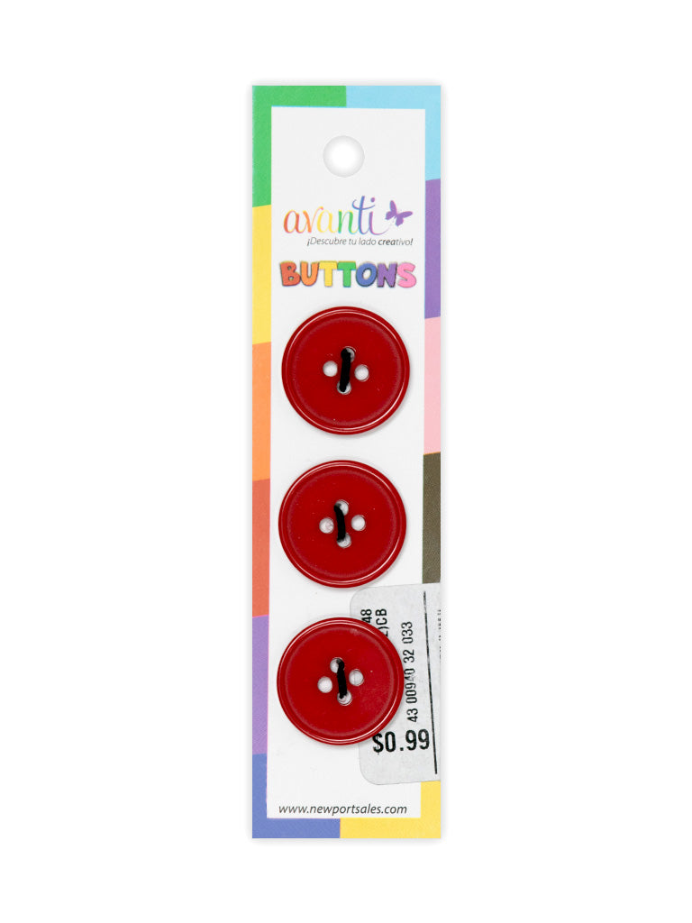 Sewing Buttons – 32L (20mm / 0.79 inches) with 4 Holes – Perfect for Coats, Blazers & Home Decor, 12-Pack