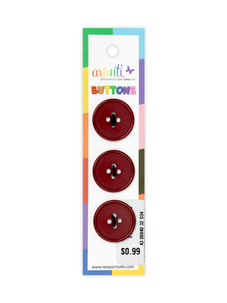 Sewing Buttons – 32L (20mm / 0.79 inches) with 4 Holes – Perfect for Coats, Blazers & Home Decor