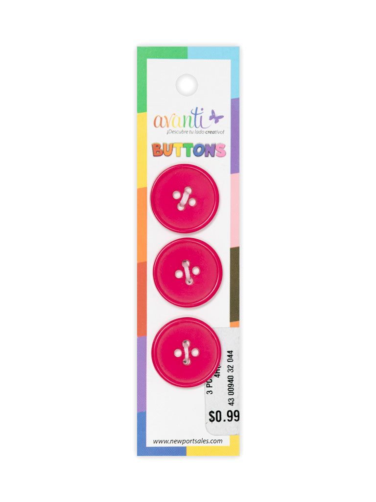 Sewing Buttons – 32L (20mm / 0.79 inches) with 4 Holes – Perfect for Coats, Blazers & Home Decor, 12-Pack