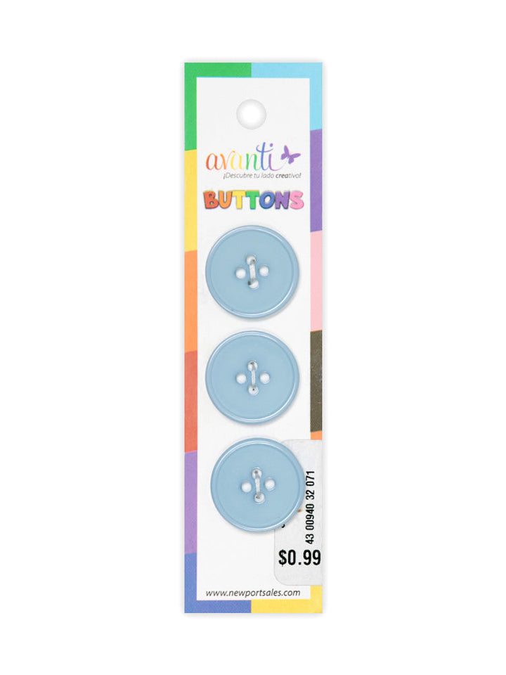 Sewing Buttons – 32L (20mm / 0.79 inches) with 4 Holes – Perfect for Coats, Blazers & Home Decor, 12-Pack