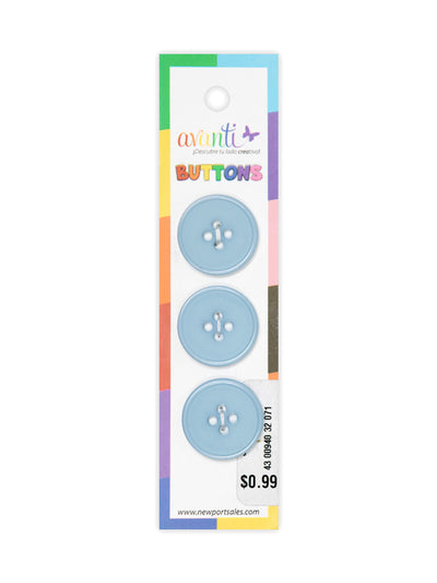 Sewing Buttons – 32L (20mm / 0.79 inches) with 4 Holes – Perfect for Coats, Blazers & Home Decor, 12-Pack